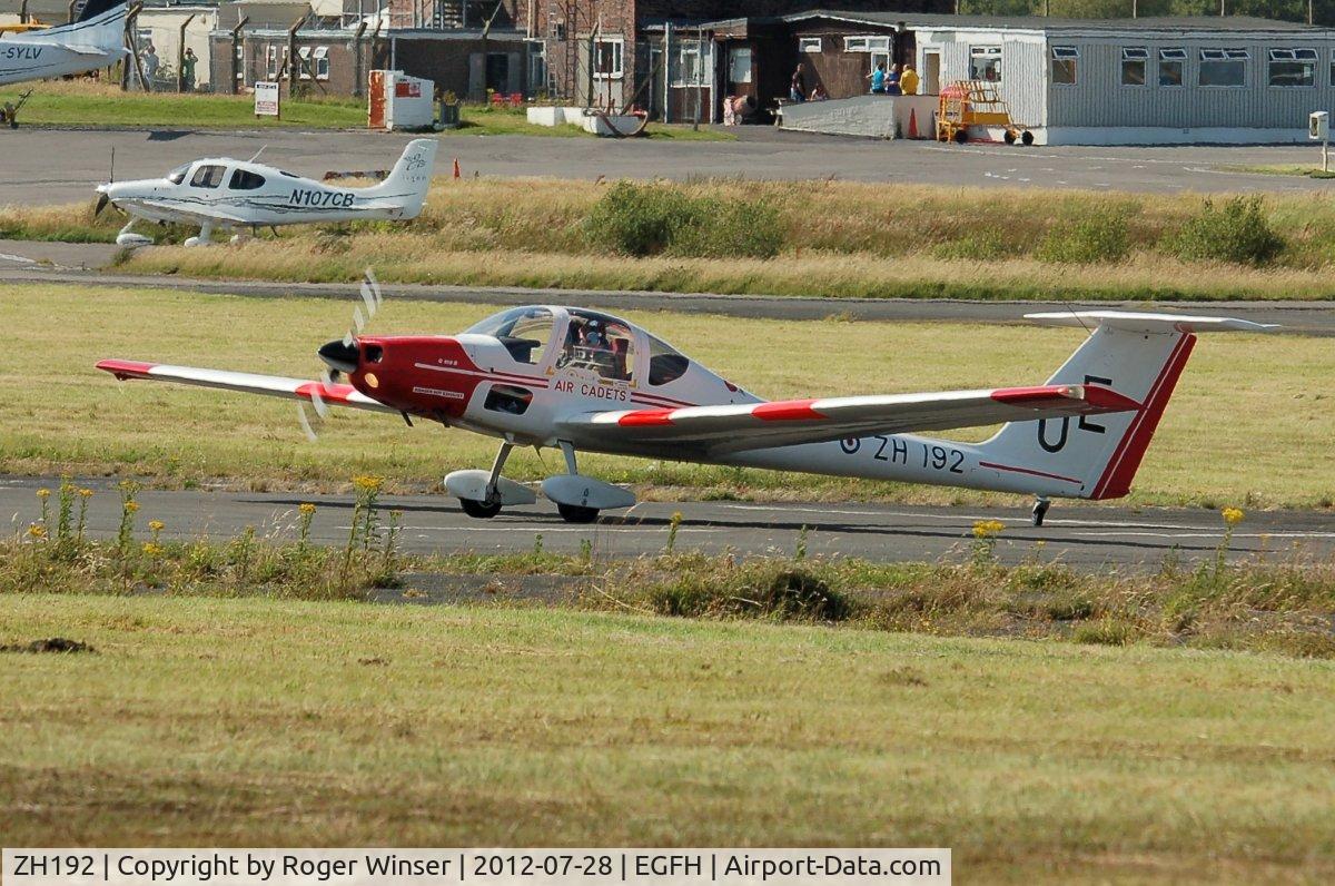 ZH192, Grob G-109B Vigilant T1 C/N 6541, Coded UE. Operated by RAF Cosford based 633 VGS on temporary deployment to Swansea Airport to operate with 636 VGS.