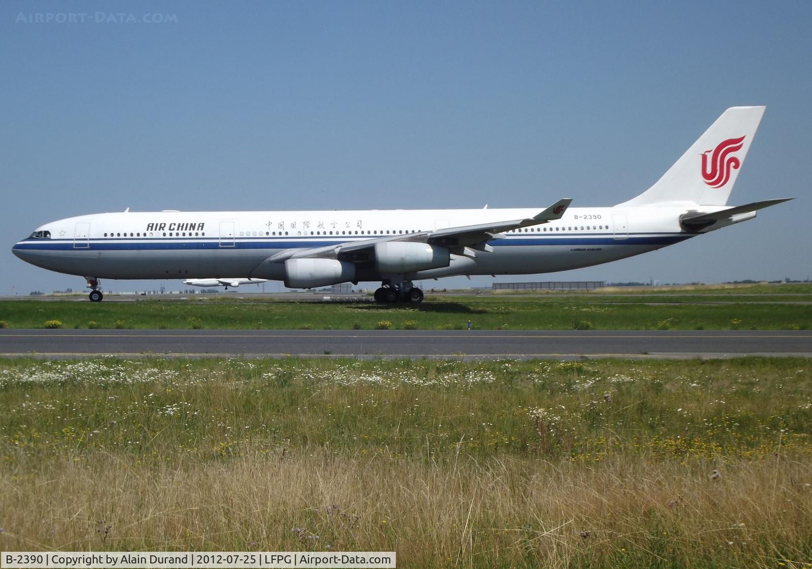 B-2390, Airbus A340-313 C/N 264, Also part of a trio, B-2390 was delivered new in 1999 to Chengdu based China Southwest which leased her to Garuda in 2000/1. In 2003, she became an Air China fleet member and sports a smaller sized Phoenix