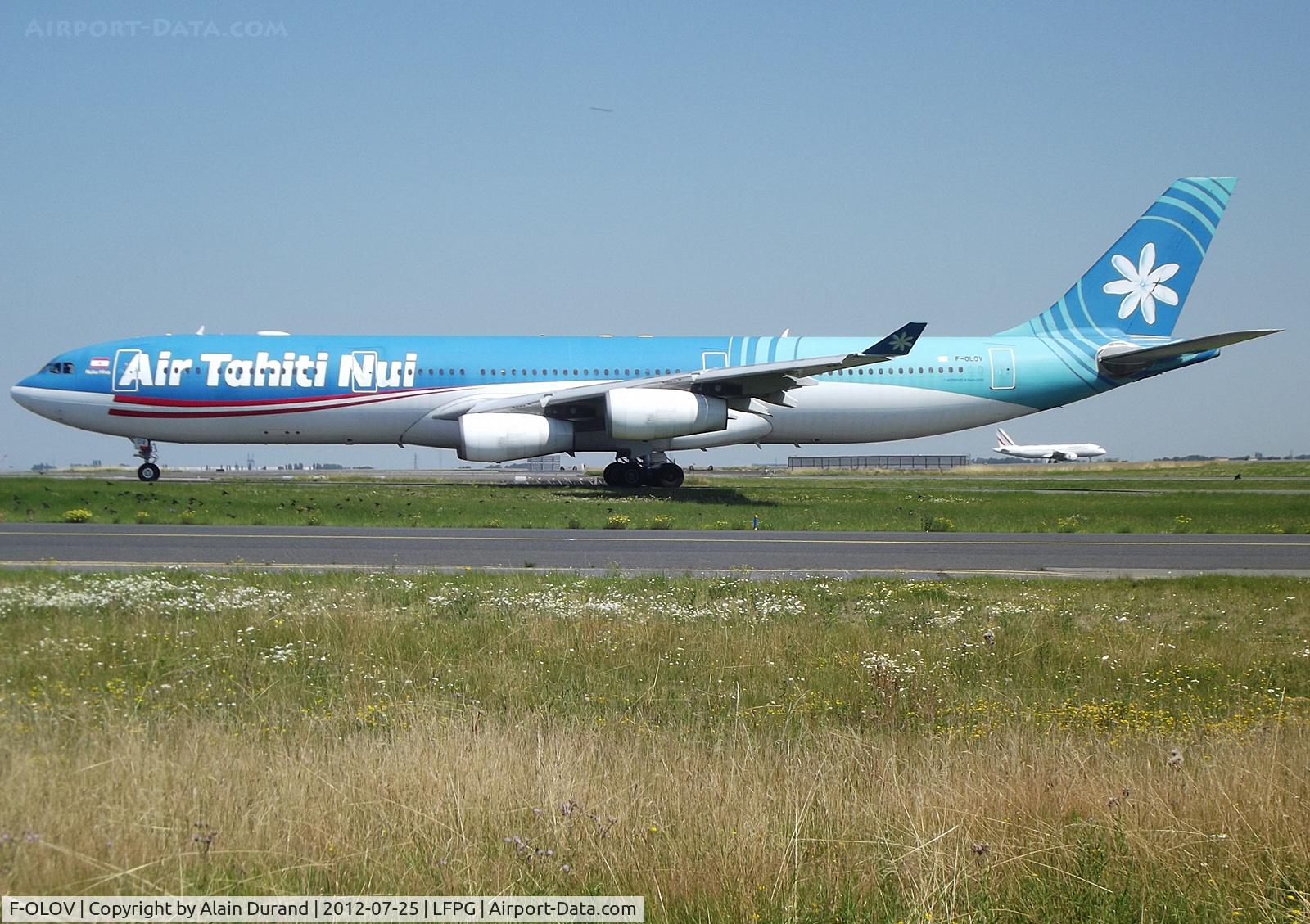 F-OLOV, 2005 Airbus A340-313 C/N 668, On her way back to Papeete with en route stop at Los Angeles, 