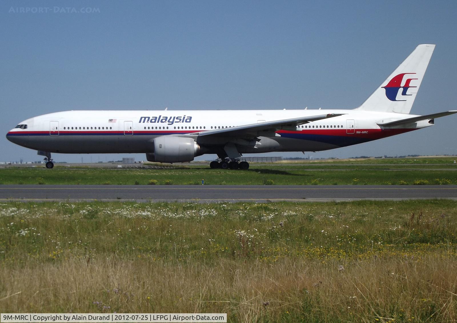 9M-MRC, 1997 Boeing 777-2H6/ER C/N 28410, 78th Triple Seven to come under the light.