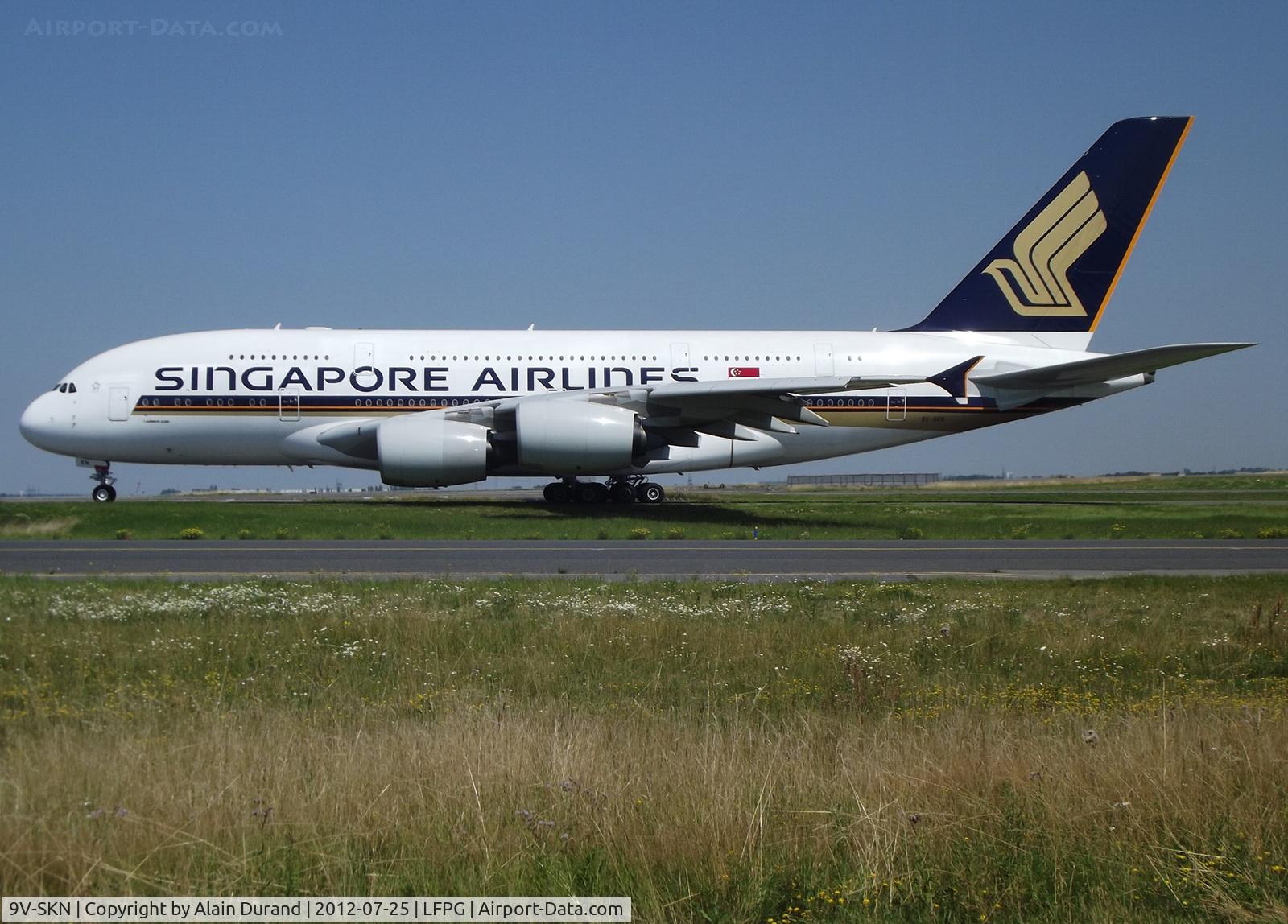 9V-SKN, 2011 Airbus A380-841 C/N 071, New comer in the database and coming out as the 71th MegaBus built, Kilo-November resurrects a registration once allocated to a Boeing 747-312.