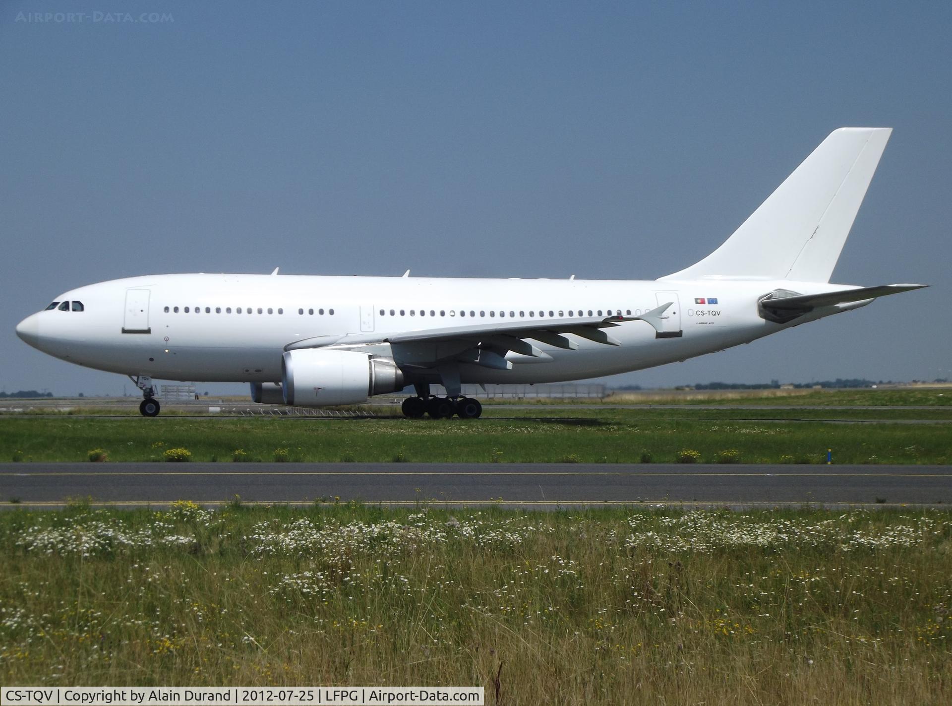 CS-TQV, 1988 Airbus A310-304 C/N 494, Quebec-Victor was originaly delivered new to TAP/Air Portugal in 1989  as CS-TEJ. When pictured, she was contracted by TACV to superseed a 737-800.