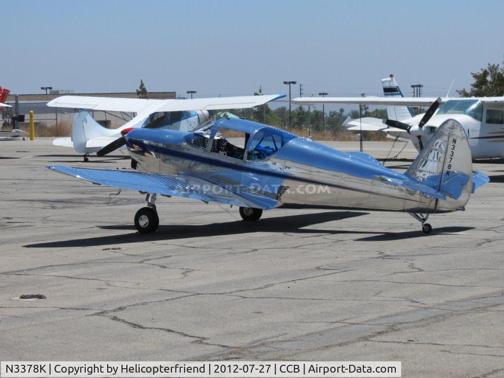 N3378K, 1946 Globe GC-1B Swift C/N 1371, Very clean and shinny while parked at Foothill Sales & Service area