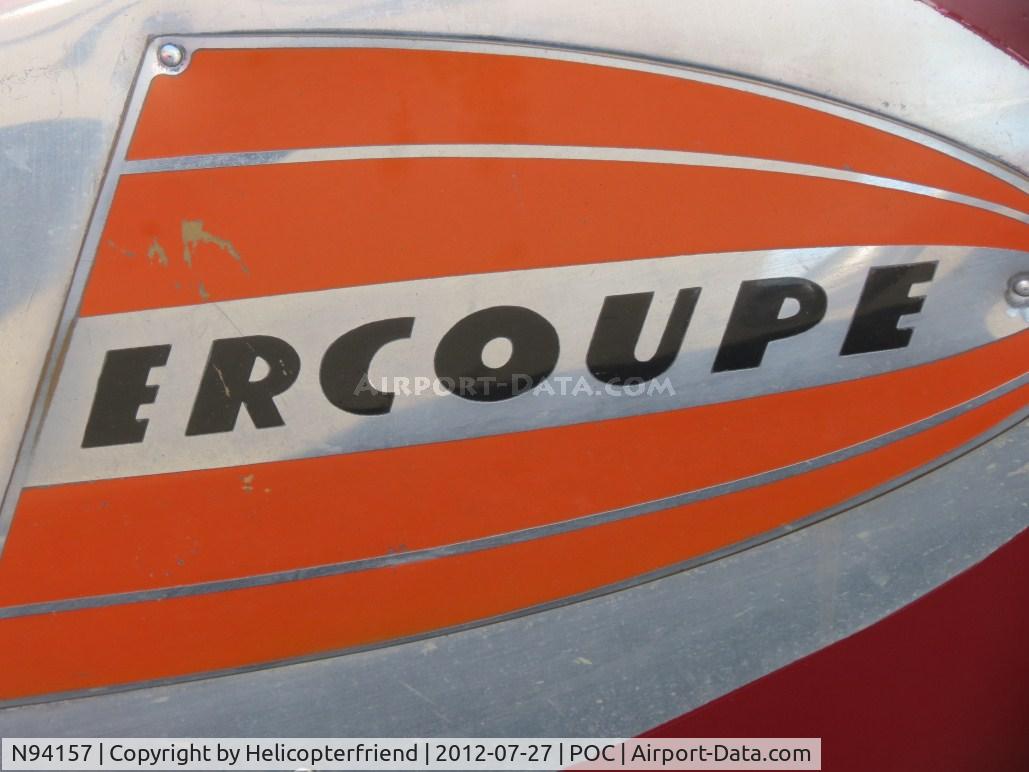 N94157, 1946 Erco 415C Ercoupe C/N 1480, Nose art