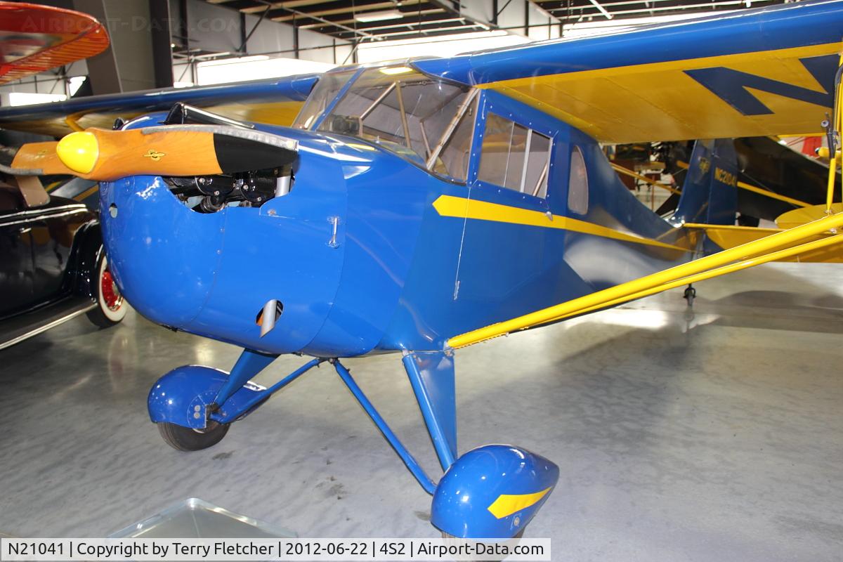 N21041, 1938 Aeronca KCA C/N KCA-19, At Western Antique Aeroplane & Automobile Museum in Hood River , Oregon