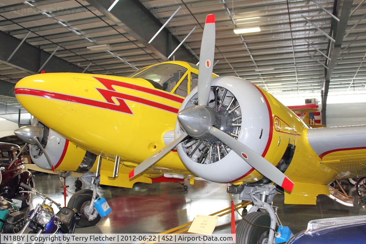 N18BY, 1957 Beech E18S C/N BA-275, At Western Antique Aeroplane & Automobile Museum in Hood River , Oregon