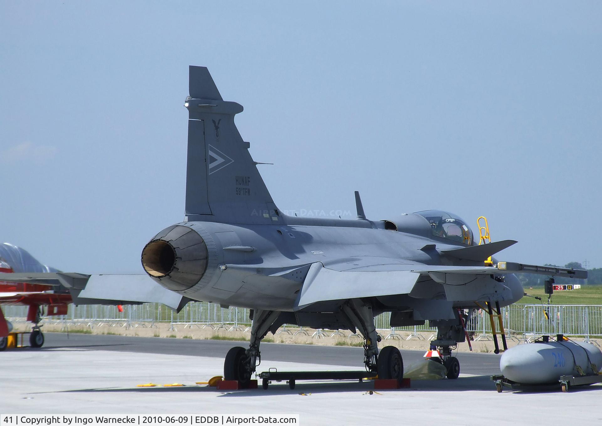 41, Saab JAS-39C Gripen C/N 39312, SAAB JAS39C Gripen of the Hungarian Air Force at ILA 2010, Berlin