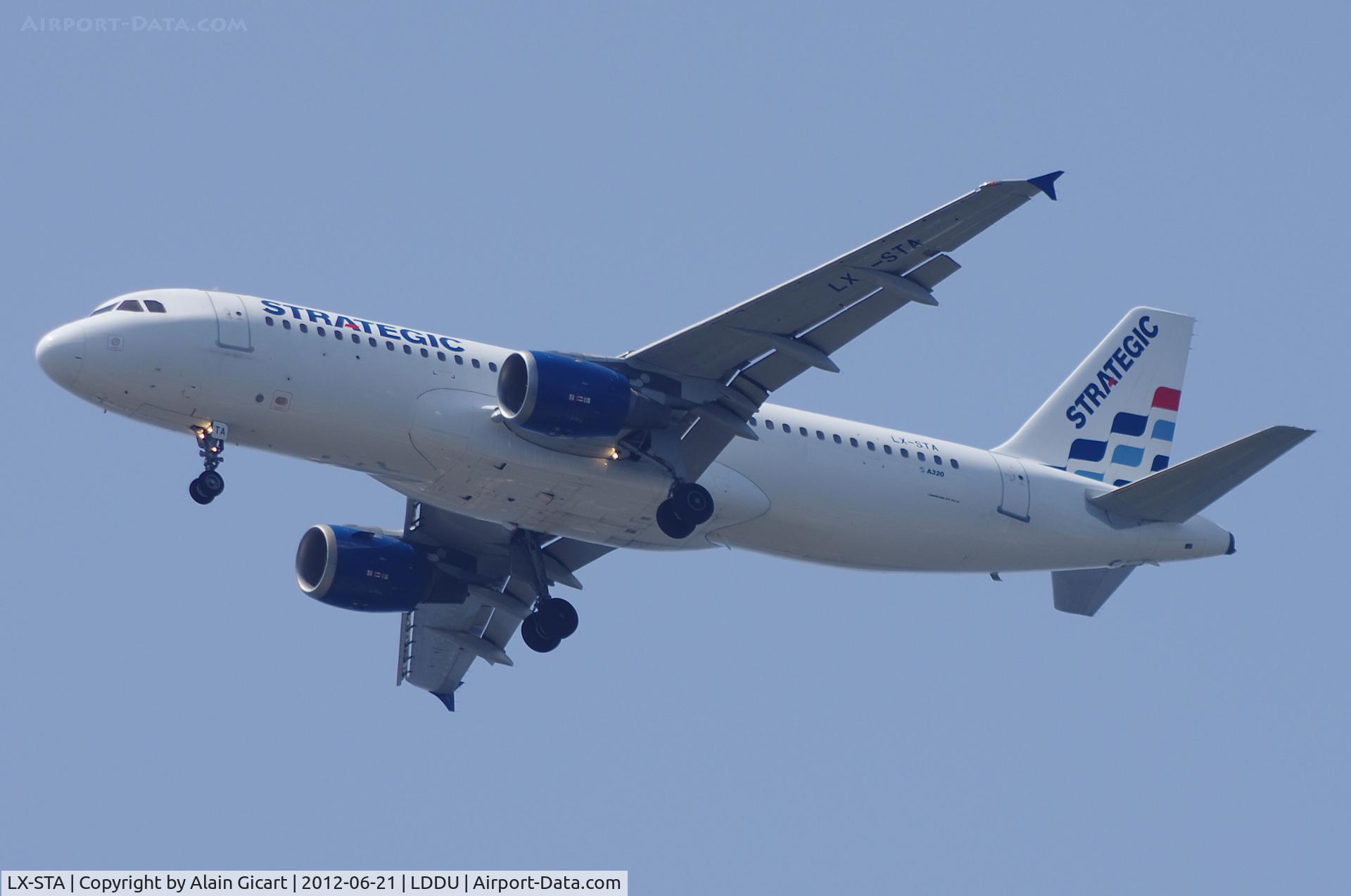 LX-STA, 1993 Airbus A320-212 C/N 446, Approach Dubrovnik airport