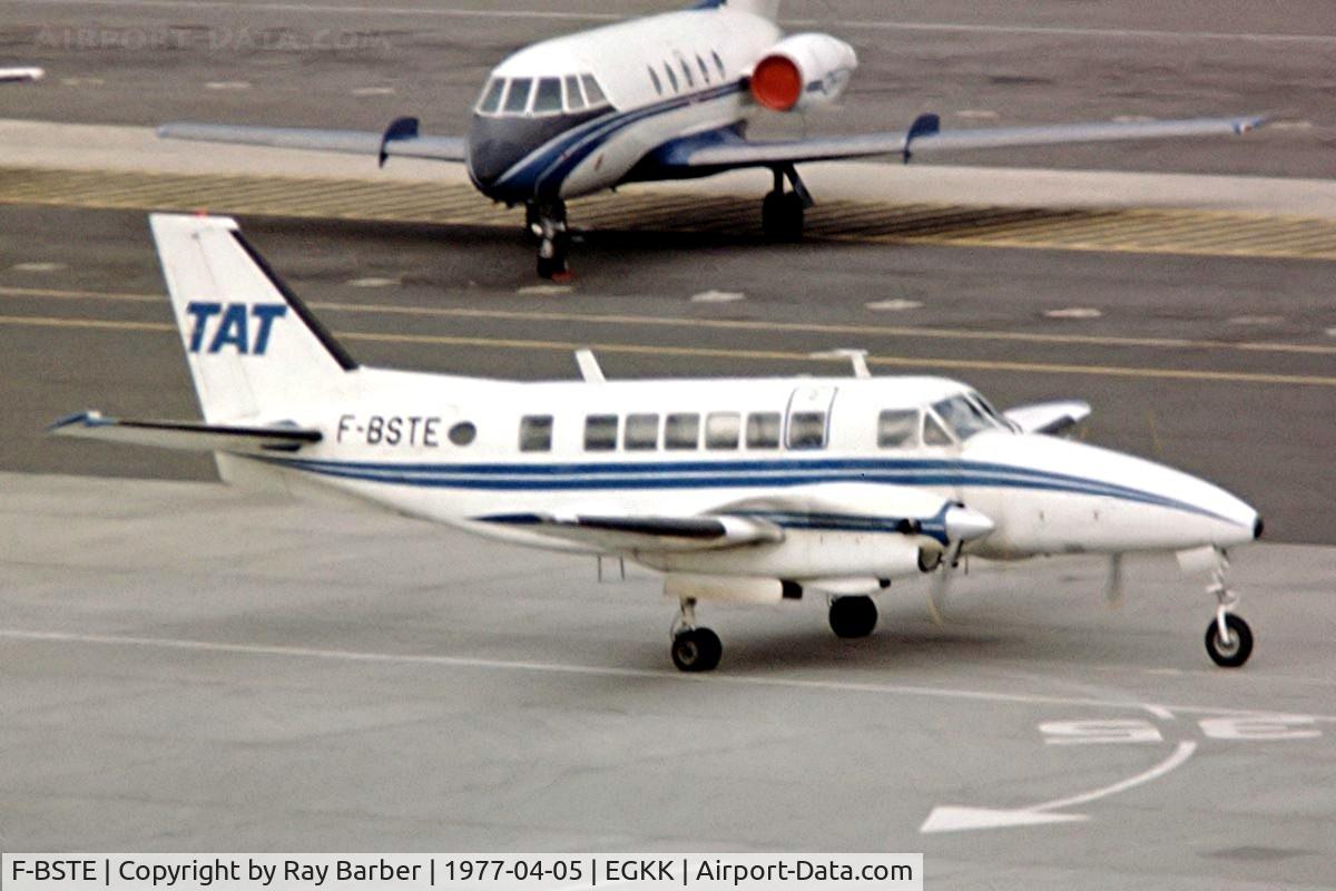 F-BSTE, 1968 Beech 99 Airliner C/N U-18, Taken from a slide.