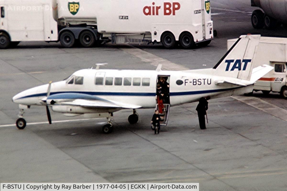 F-BSTU, 1969 Beech 99 Airliner C/N U-107, Taken from a slide.