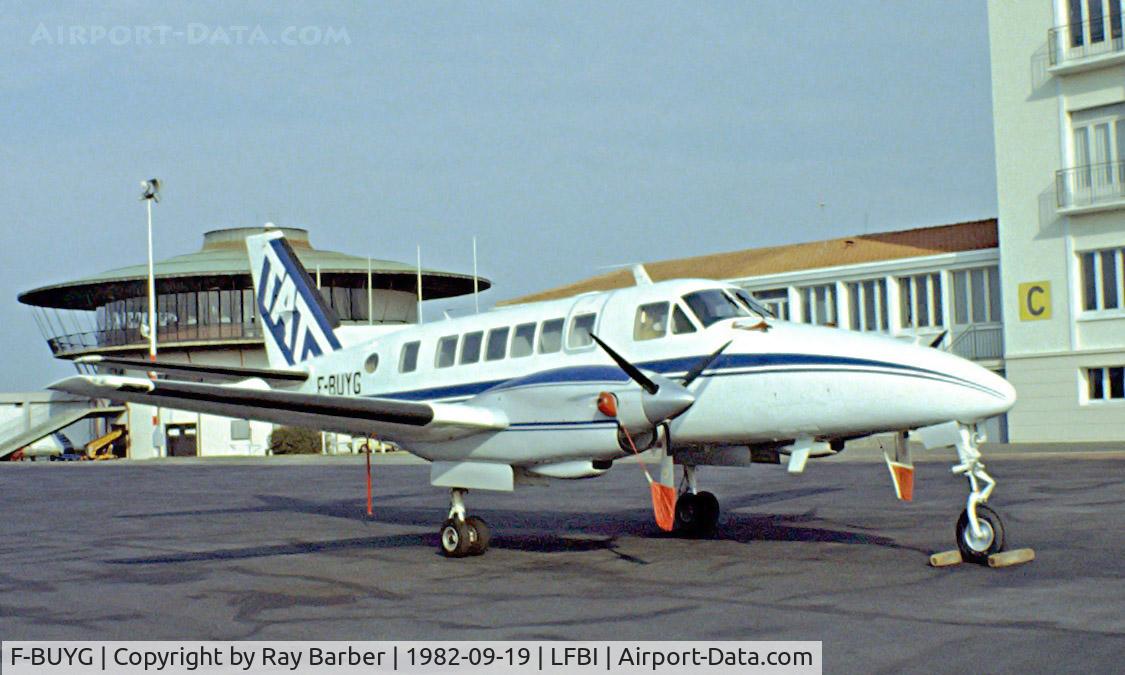 F-BUYG, 1968 Beech 99 Airliner C/N U-63, Taken from a slide.