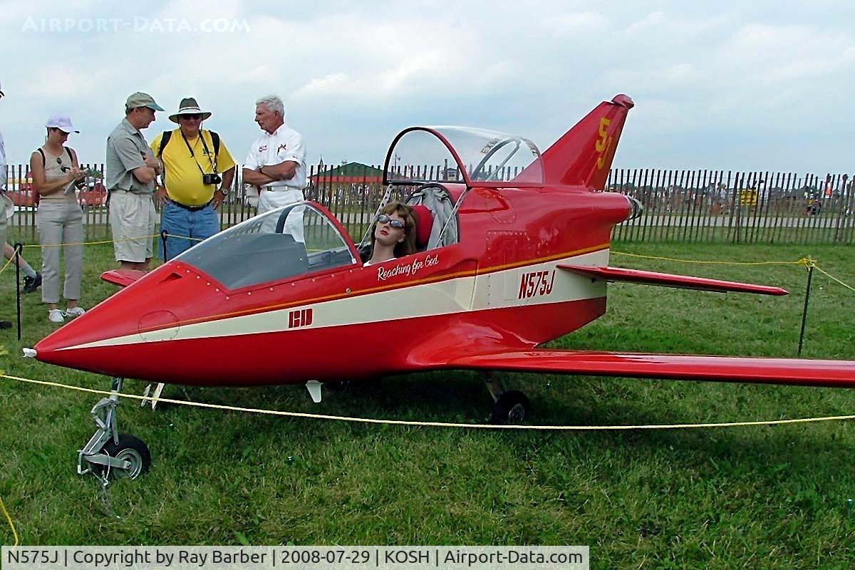 N575J, 2003 Bede BD-5J C/N 15, Seen here nice pilot even if it was a dummy.