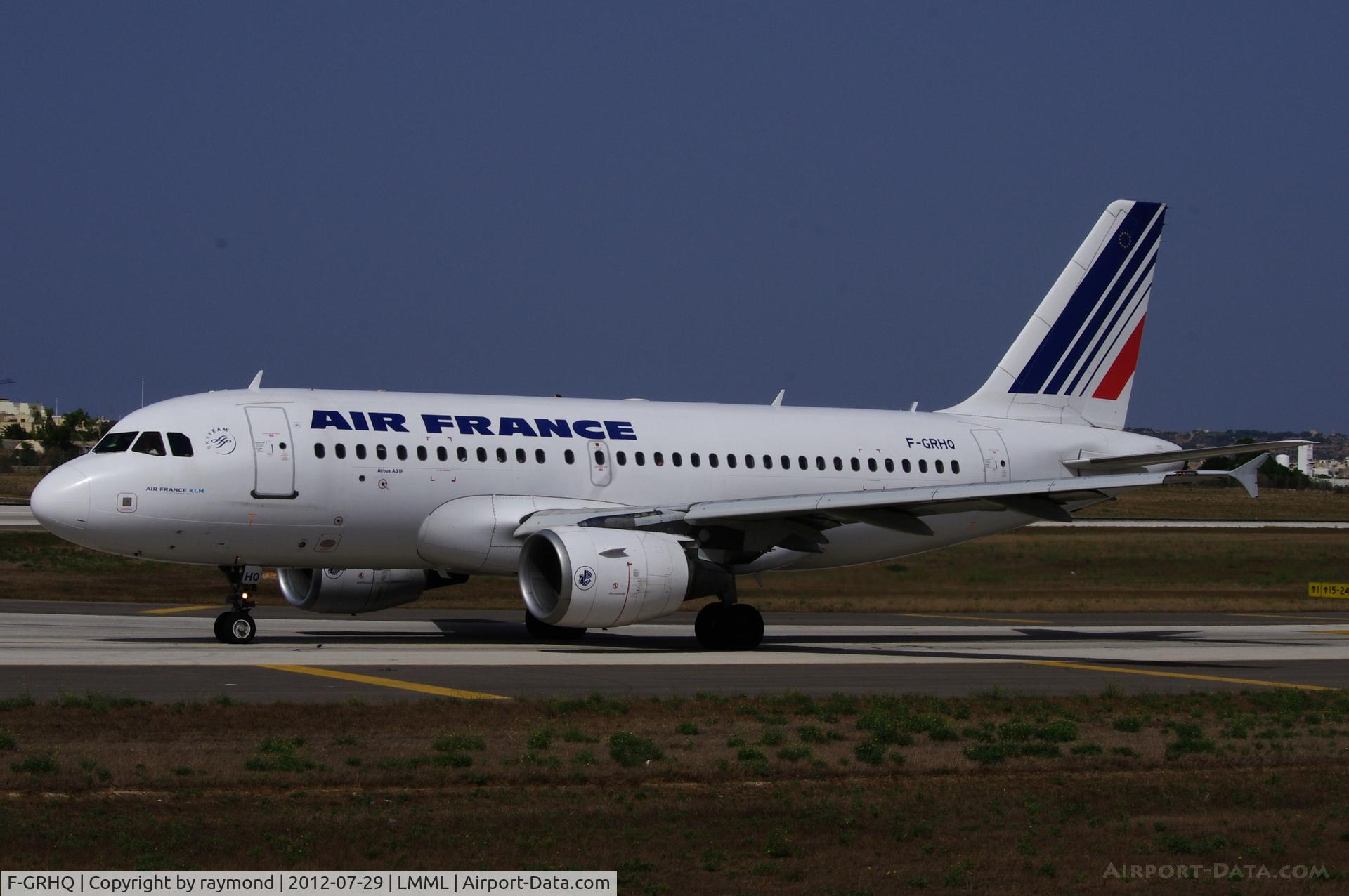 F-GRHQ, 2000 Airbus A319-111 C/N 1404, A319 F-GRHQ Air France.