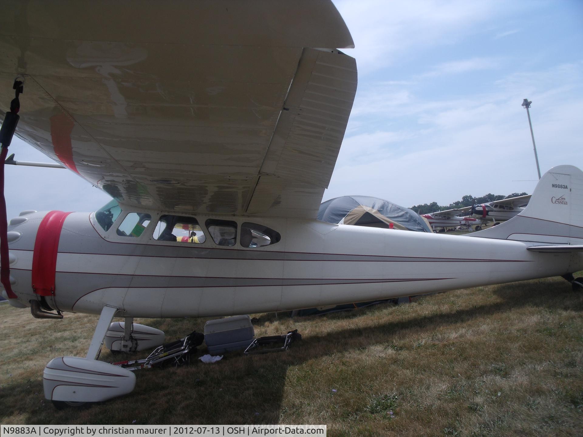 N9883A, 1950 Cessna 195A C/N 7585, cessna 195