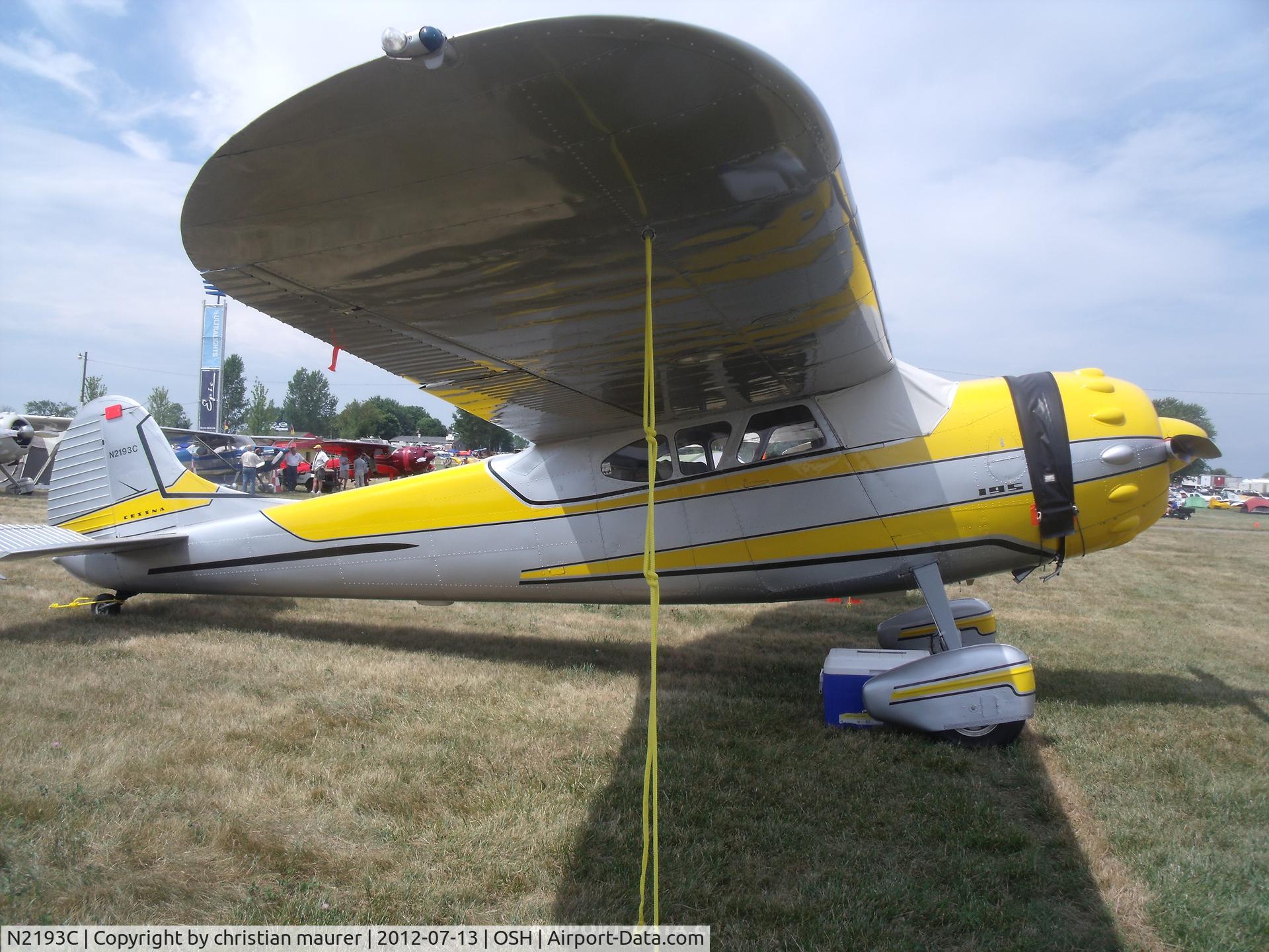 N2193C, 1955 Cessna 195B Businessliner C/N 16178, osc195