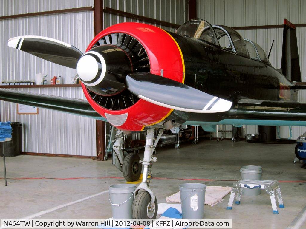 N464TW, 1983 Nanchang CJ-6A C/N 3932010, Nanchang N464TW after a recent paint job and addition of a WhirlWind 2-balde composite prop.