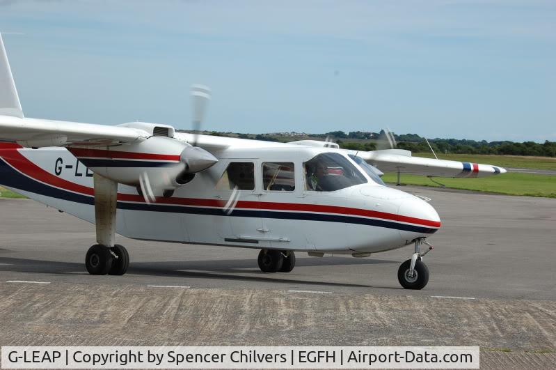 G-LEAP, 1987 Pilatus Britten-Norman BN-2T Turbine Islander C/N 2183, G-LEAP Taxi in Fuel