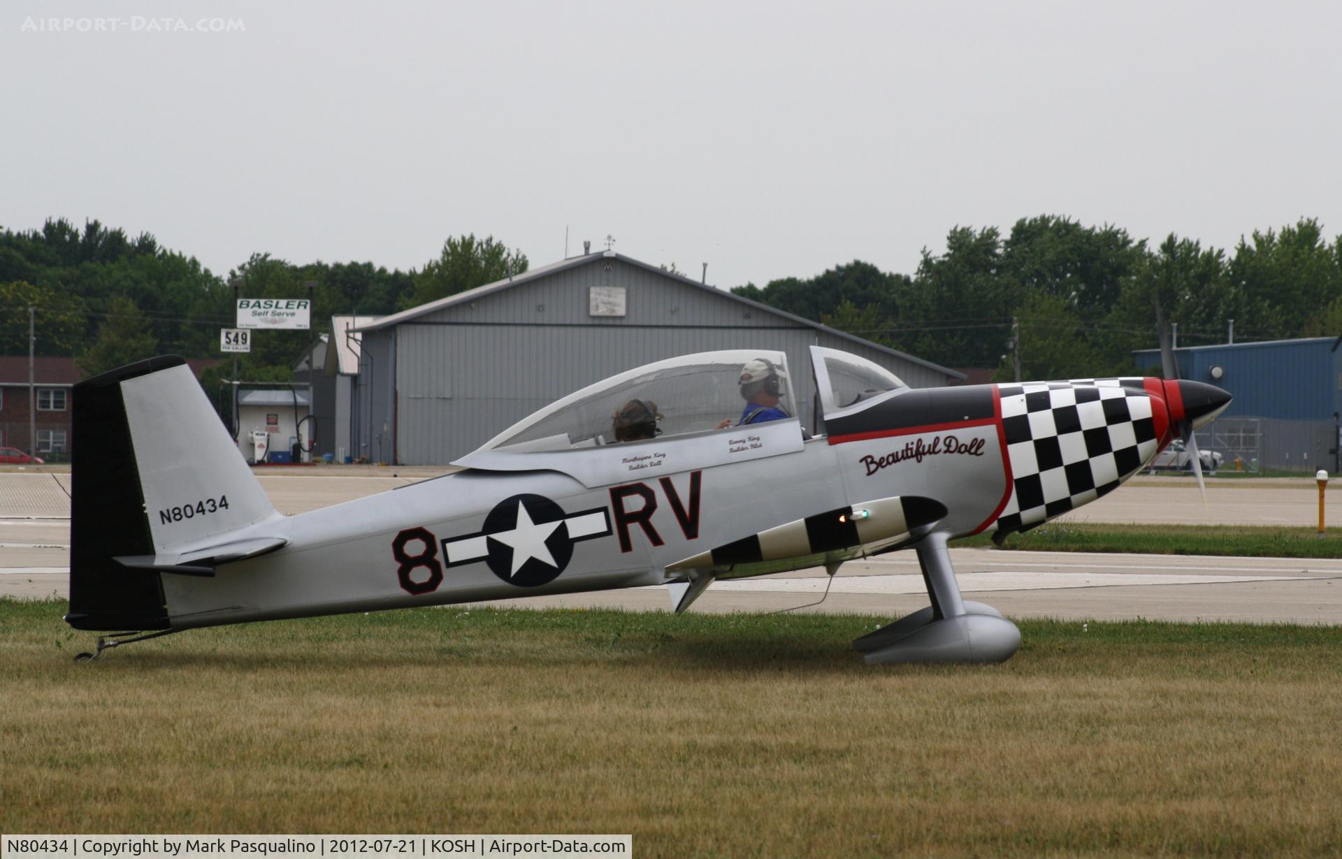 N80434, 2000 Vans RV-8 C/N 80434, Vans RV-8