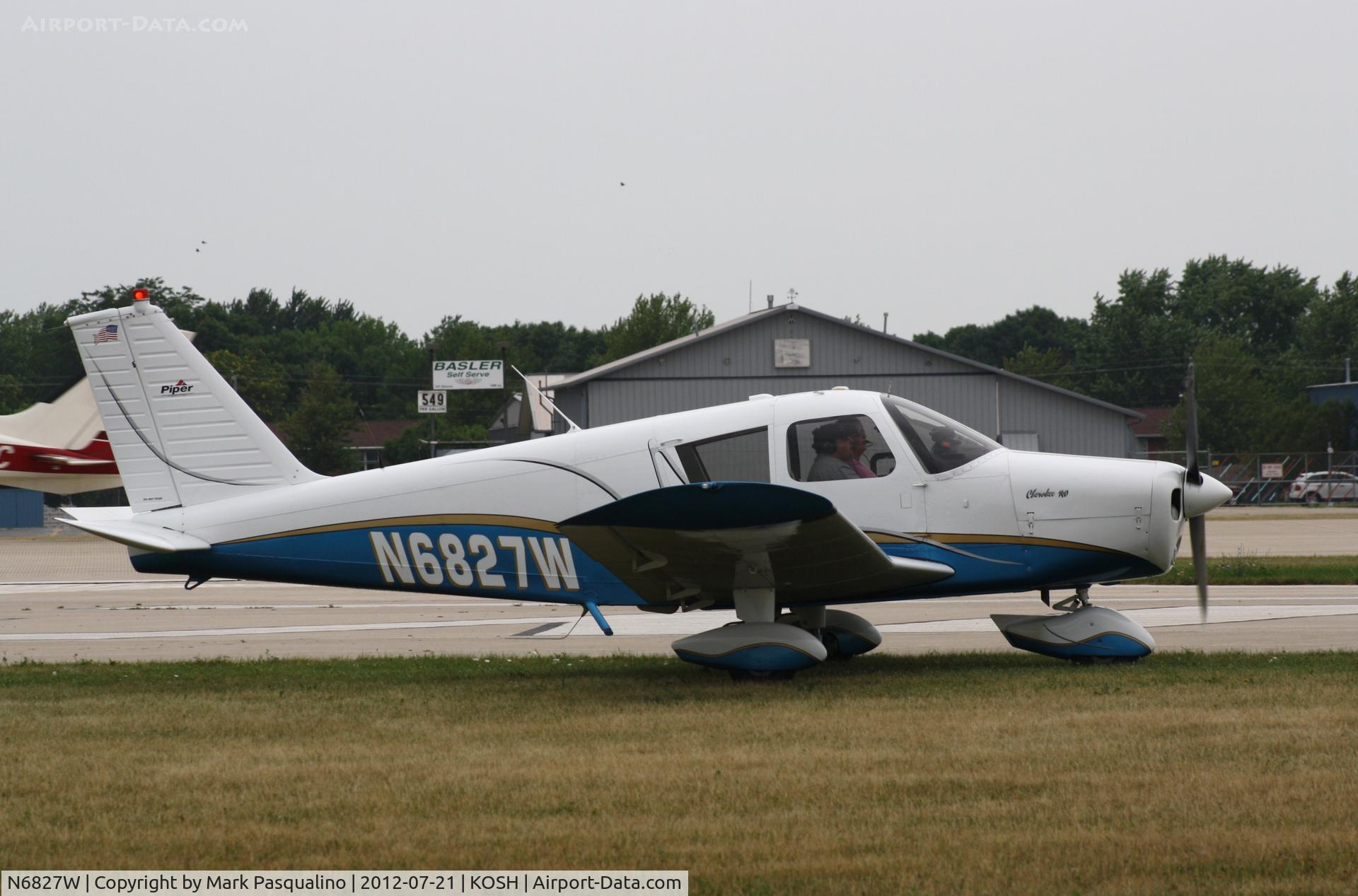 N6827W, 1965 Piper PA-28-140 C/N 28-20967, Piper PA-28-140