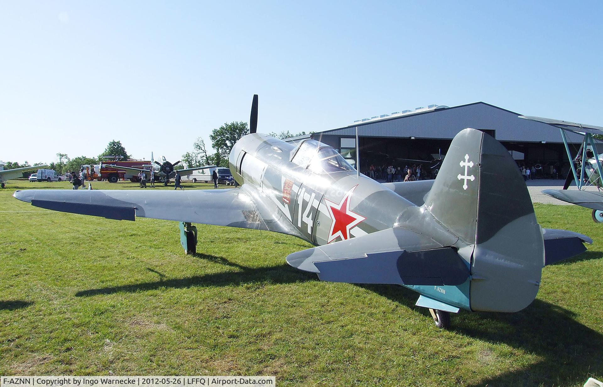 F-AZNN, Yakovlev Yak-11 C/N 25 III/05, Yakovlev Yak-11 (converted to single seater) at the Meeting Aerien 2012, La-Ferte-Alais