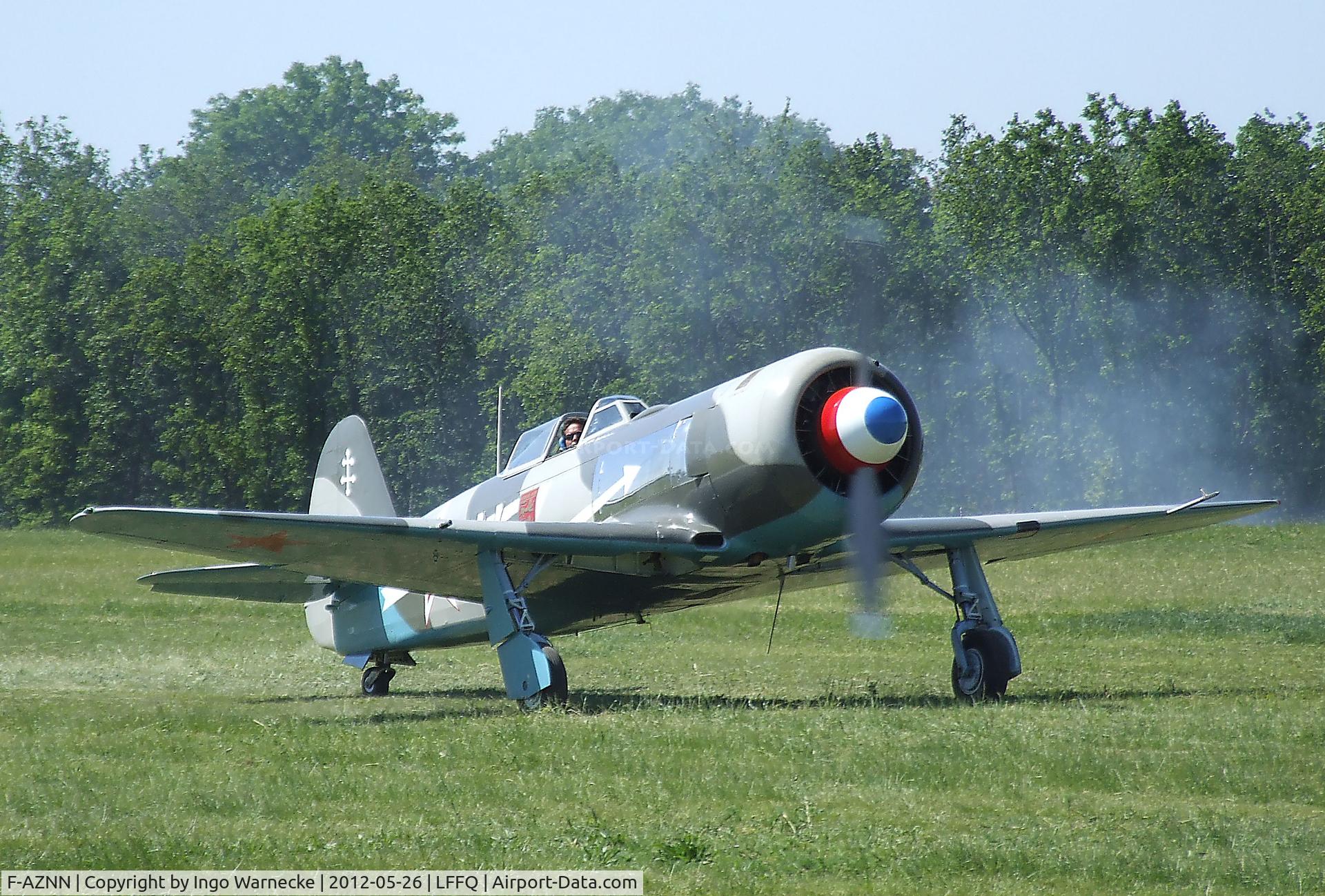 F-AZNN, Yakovlev Yak-11 C/N 25 III/05, Yakovlev Yak-11 (converted to single seater) at the Meeting Aerien 2012, La-Ferte-Alais