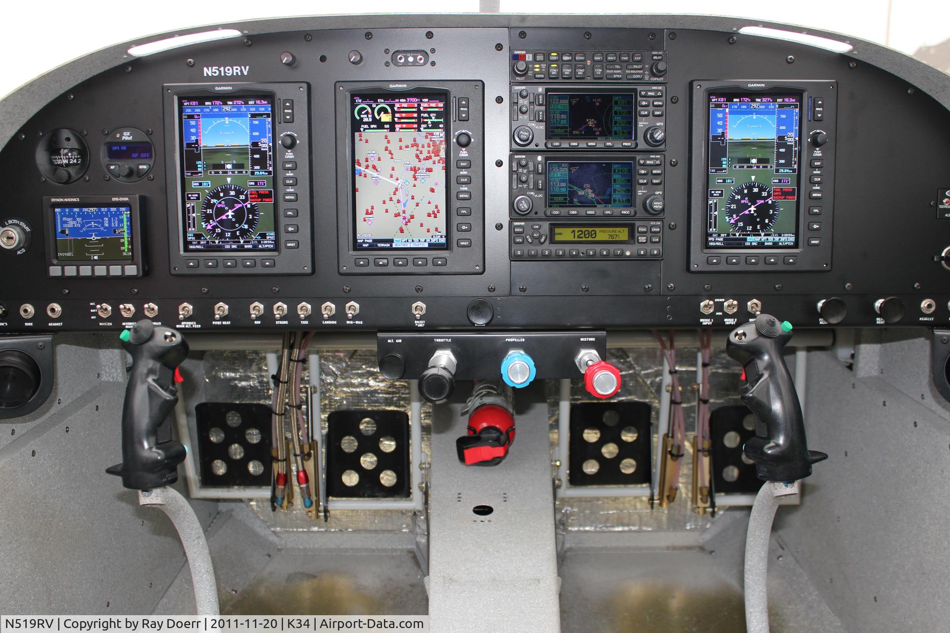 N519RV, 2006 Vans RV-10 C/N 40250, Latest Panel of N510RV