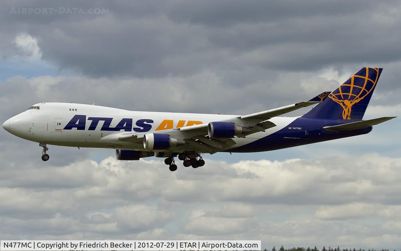 N477MC, 1998 Boeing 747-47UF C/N 29255, on final RW26