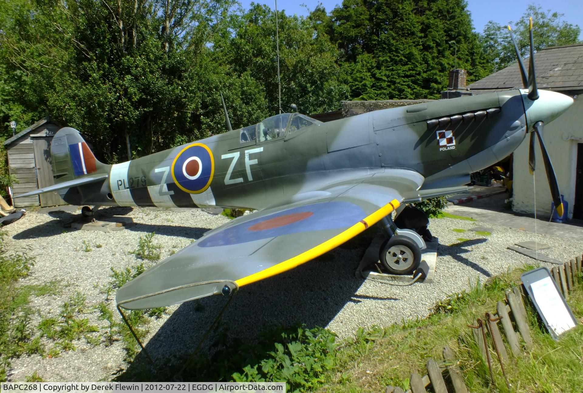 BAPC268, Supermarine 361 Spitfire IX Replica C/N BAPC.268, Seen at Spitfire Corner.