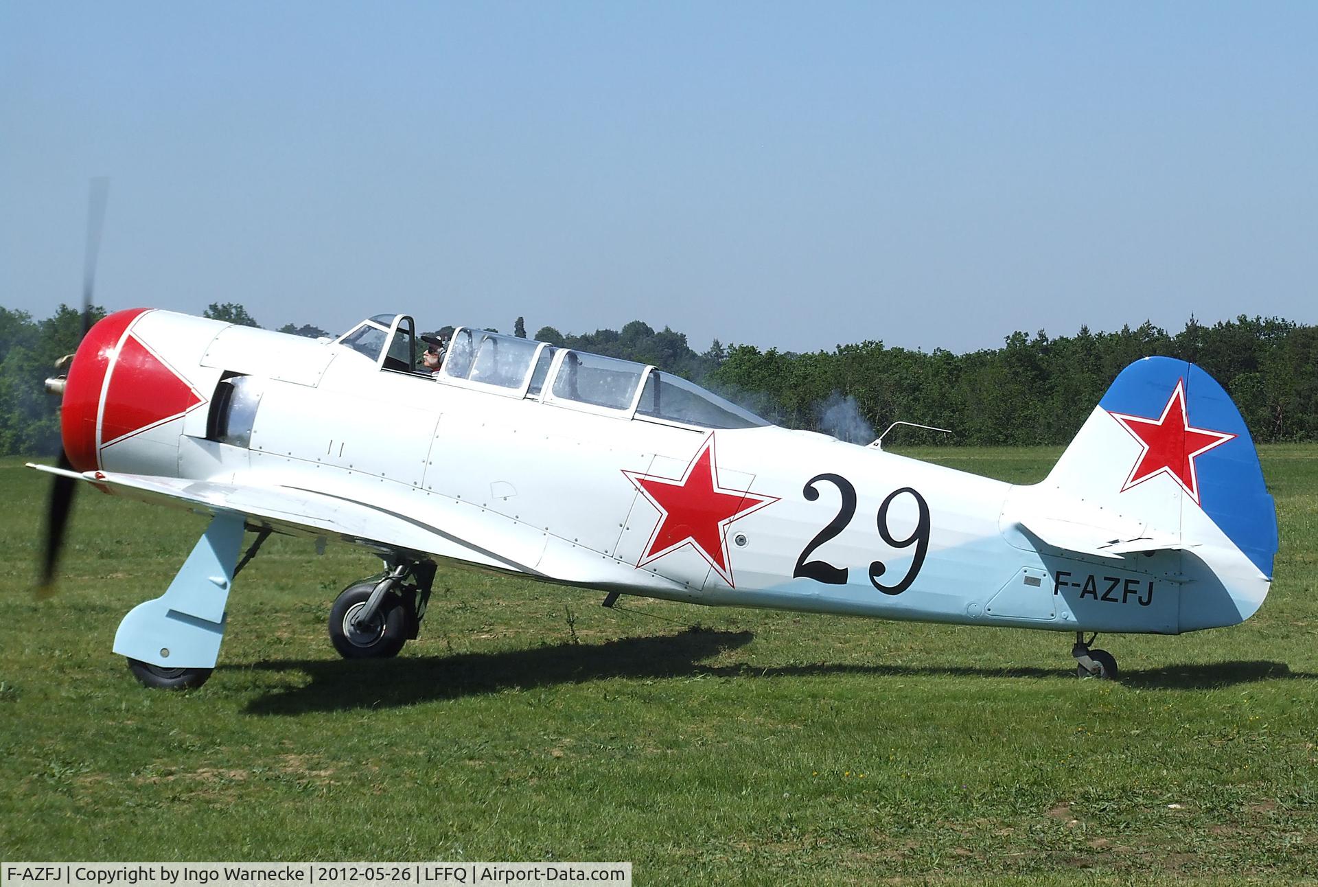 F-AZFJ, Yakovlev Yak-11 C/N 25 III/02, Yakovlev Yak-11 MOOSE at the Meeting Aerien 2012, La-Ferte-Alais