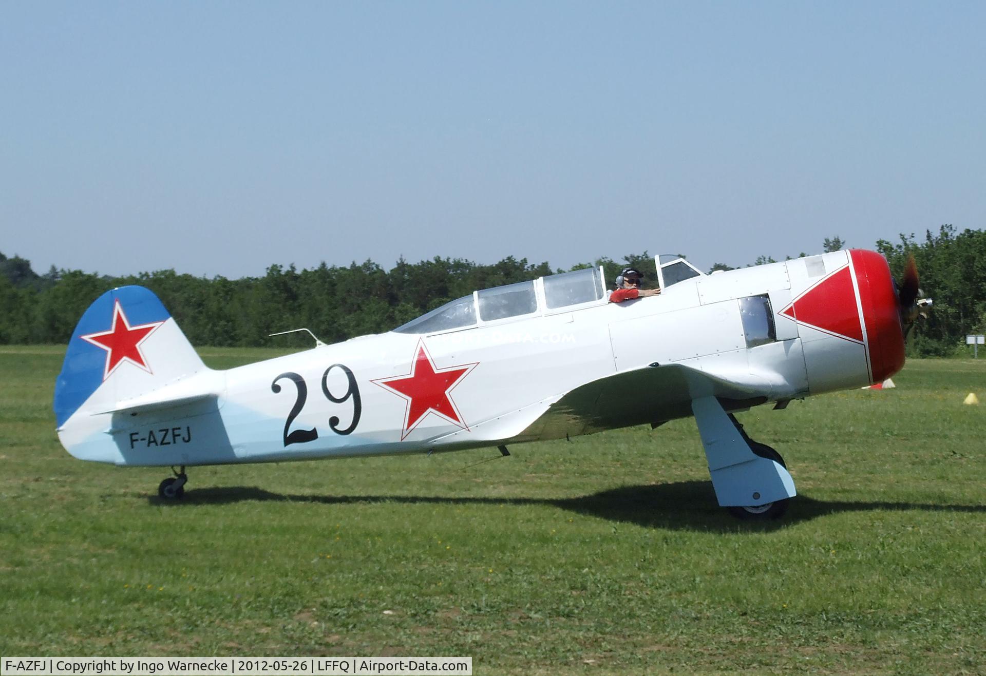 F-AZFJ, Yakovlev Yak-11 C/N 25 III/02, Yakovlev Yak-11 MOOSE at the Meeting Aerien 2012, La-Ferte-Alais