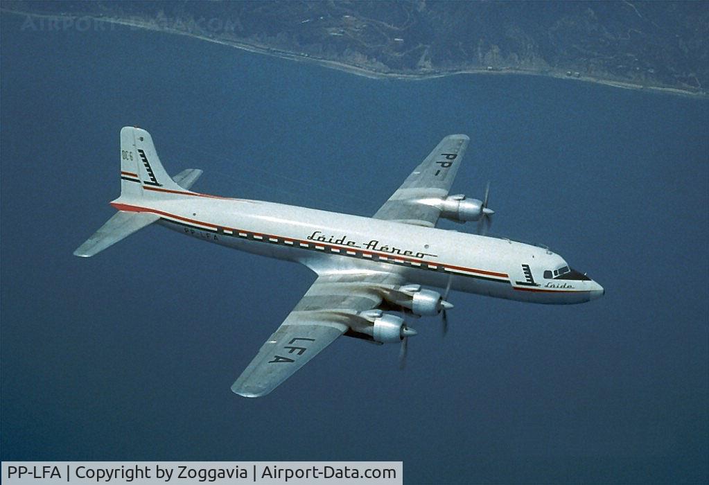 PP-LFA, 1958 Douglas DC-6A C/N 45527, A beautiful pic of Loide