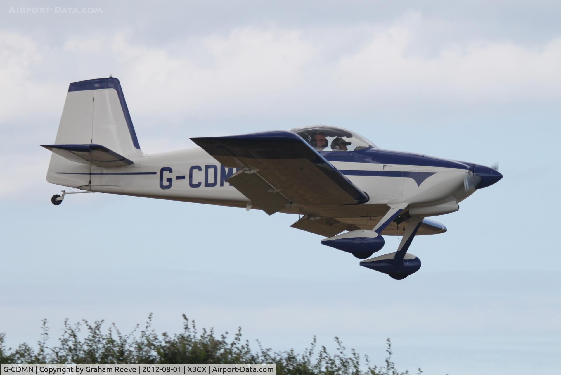 G-CDMN, 2007 Van's RV-9 C/N PFA 320-14108, About to land.