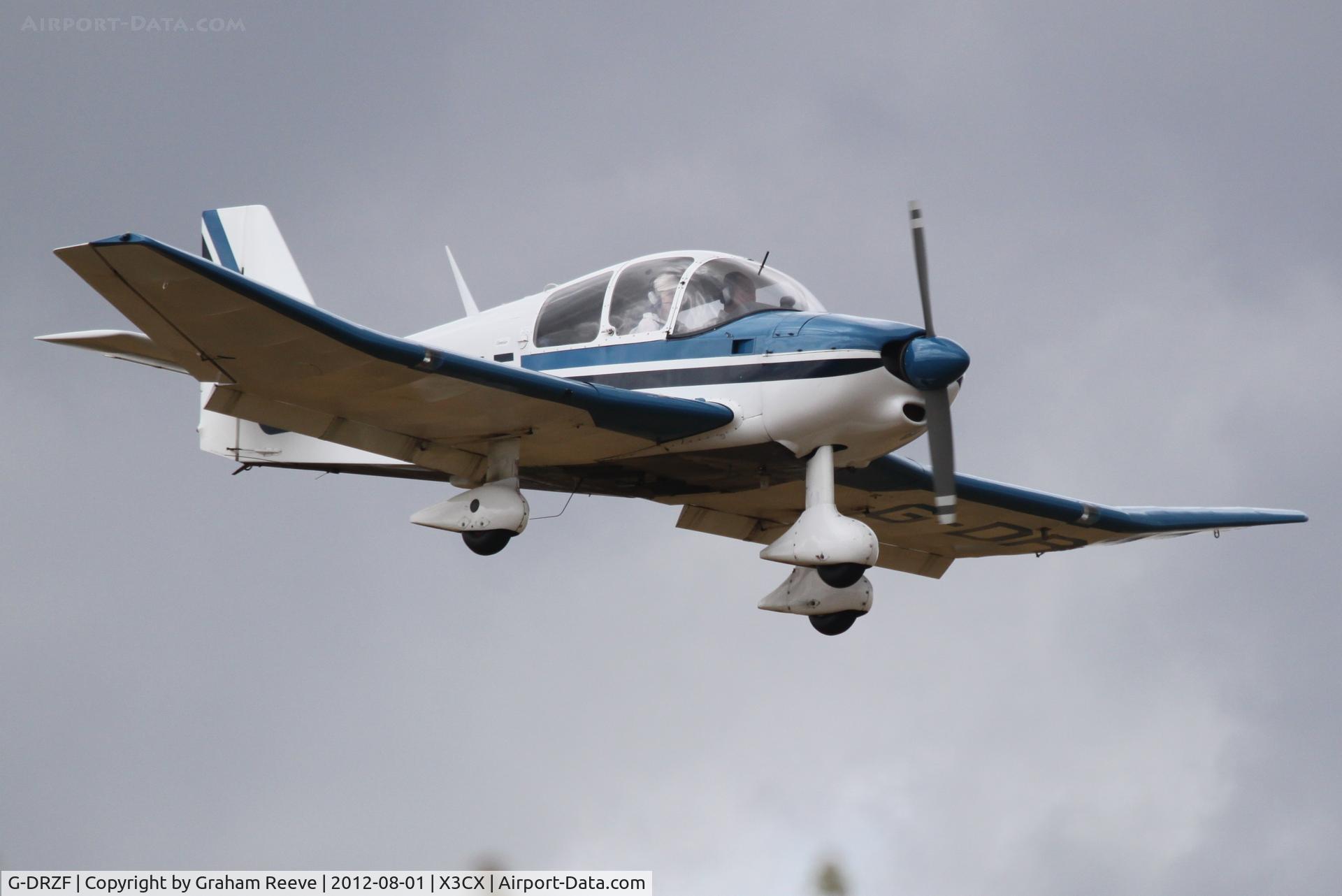 G-DRZF, 1970 CEA DR-360 Chevalier C/N 451, On finals.