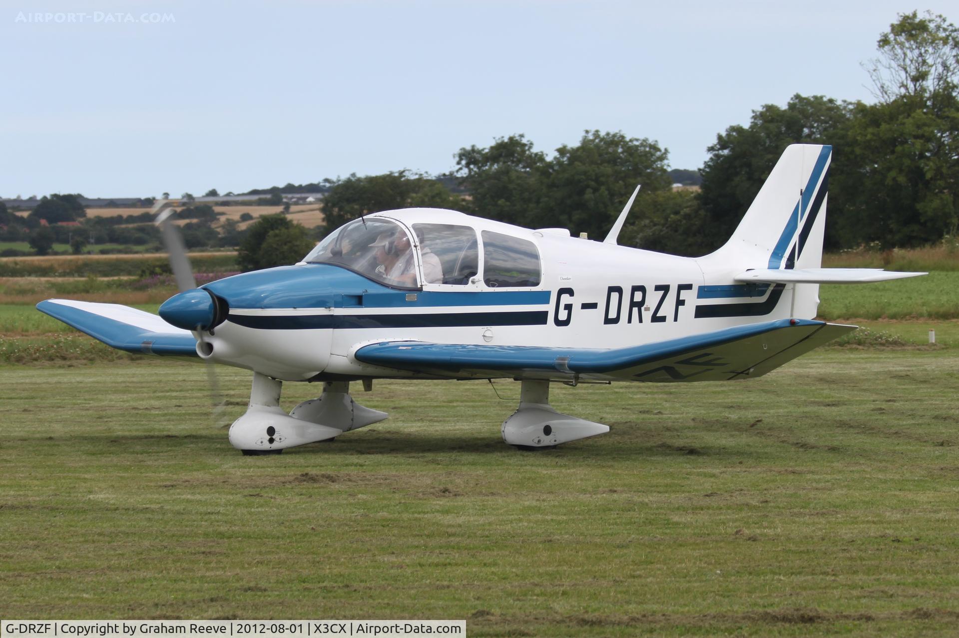 G-DRZF, 1970 CEA DR-360 Chevalier C/N 451, Just landed.