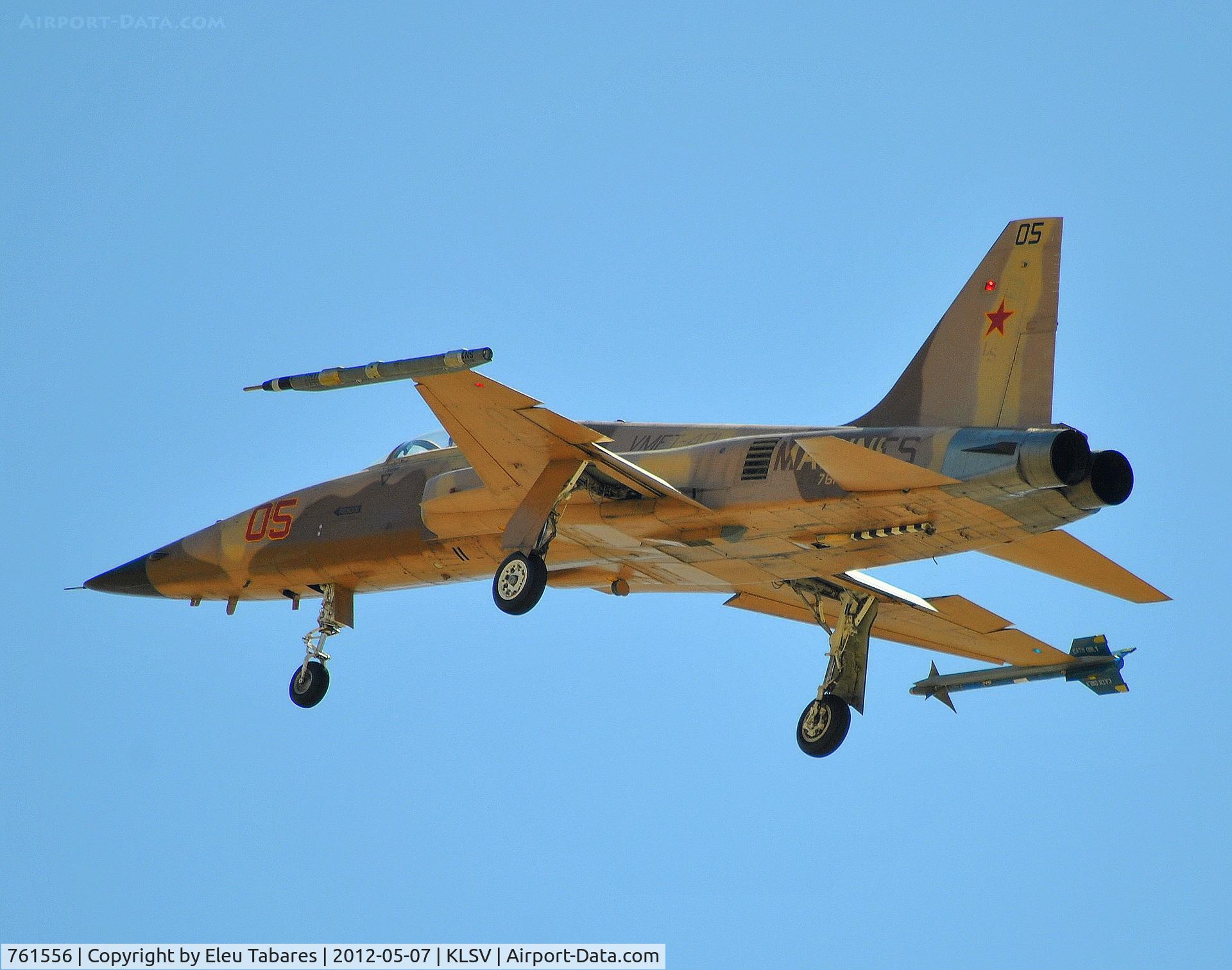 761556, Northrop F-5N Tiger II C/N L.1031, Taken over Nellis Air Force Base, Nevada.
