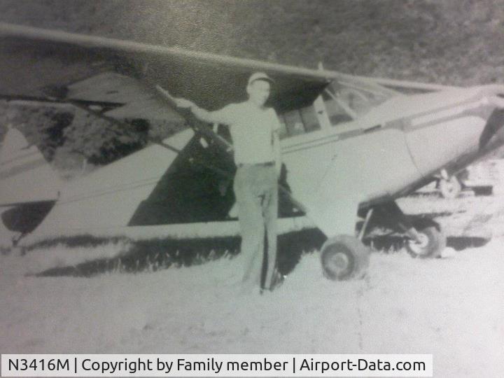 N3416M, 1947 Piper PA-12 Super Cruiser C/N 12-2263, My grandfather Leo Emerson Ledbetter owned this Airplane N3416M  and Sold it in 1956. I have the registration card still with his signature. He worked for a lumer mill and would fly in and out of Hoopa in norther california.