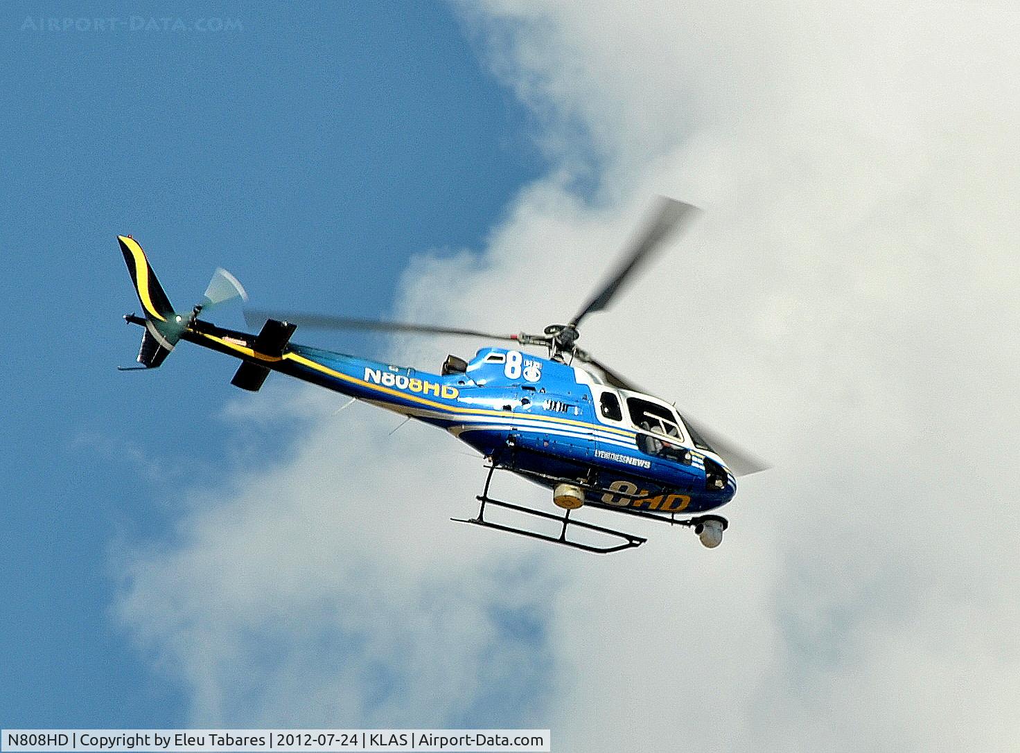 N808HD, Eurocopter AS-350BA Ecureuil C/N 2347, Taken over Las Vegas, Nevada.