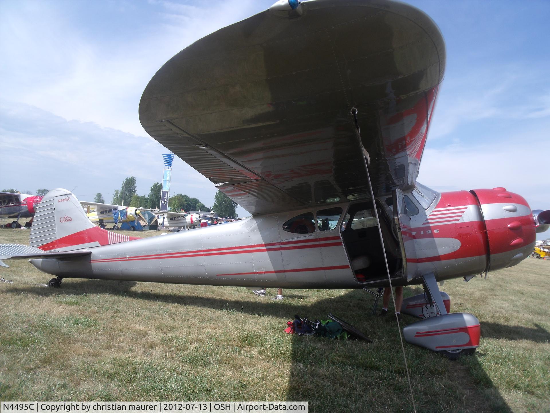 N4495C, 1953 Cessna 195 C/N 16079, cessna 195