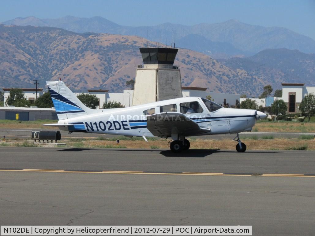 N102DE, 1976 Piper PA-28-151 C/N 28-7615418, On taxiway Sierra headed back to 26L