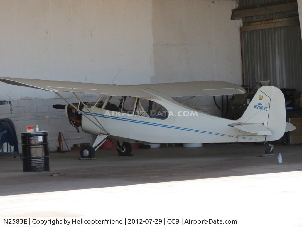 N2583E, 1946 Aeronca 7AC Champion C/N 7AC6166, Being worked on at Foothill Aircraft Sales & Service
