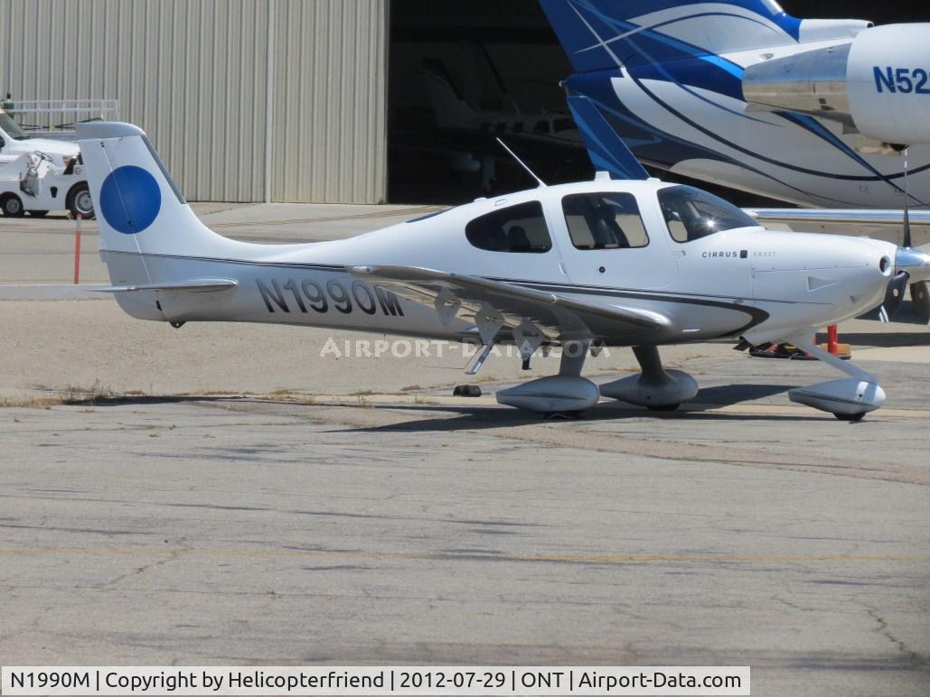N1990M, Cirrus SR22T C/N 0045, Parked on the southside