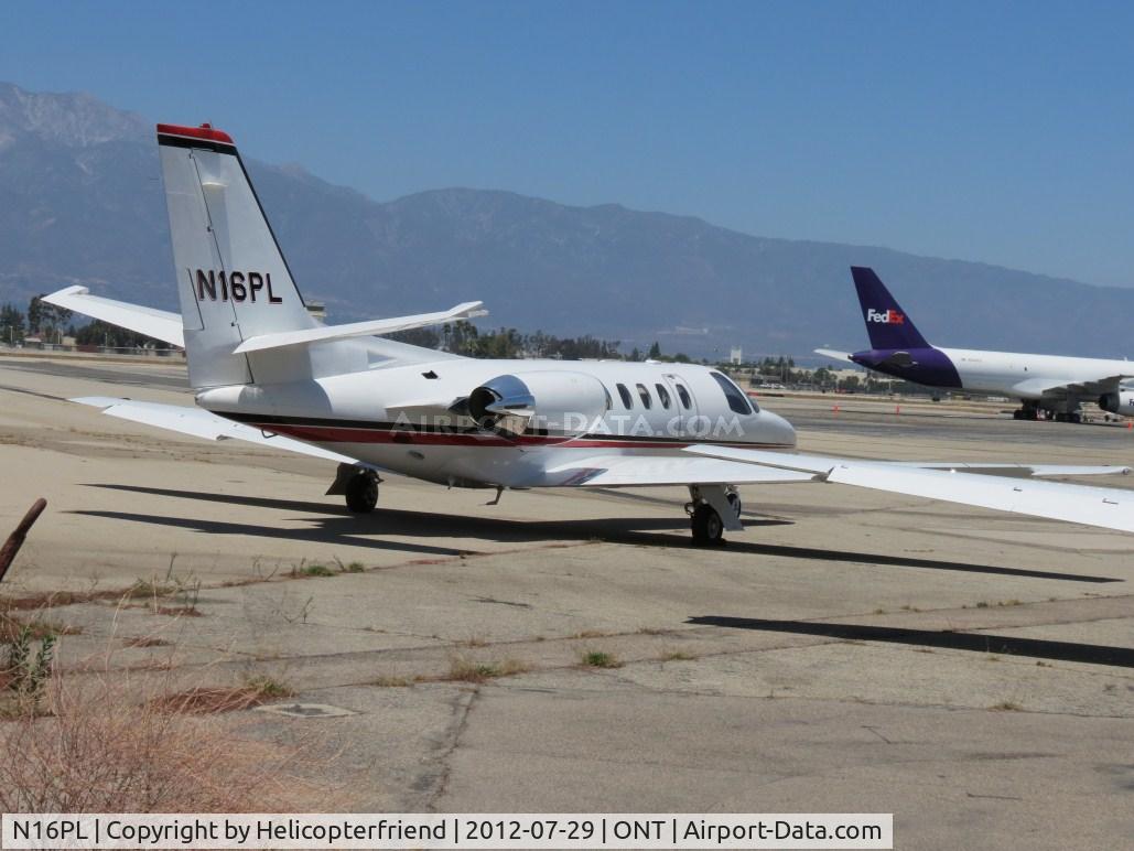 N16PL, 1981 Cessna 550 C/N 550-0265, Parked on the southside near the fence and scrub brush