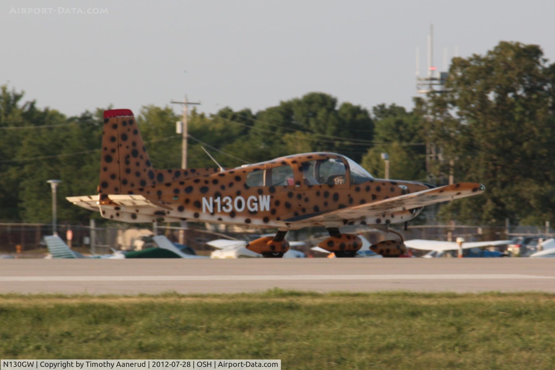 N130GW, 1975 Grumman American AA-5 Traveler C/N AA50707, 1975 Grumman American Avn. Corp. AA-5, c/n: AA50707.  Painted like the cat that is is.