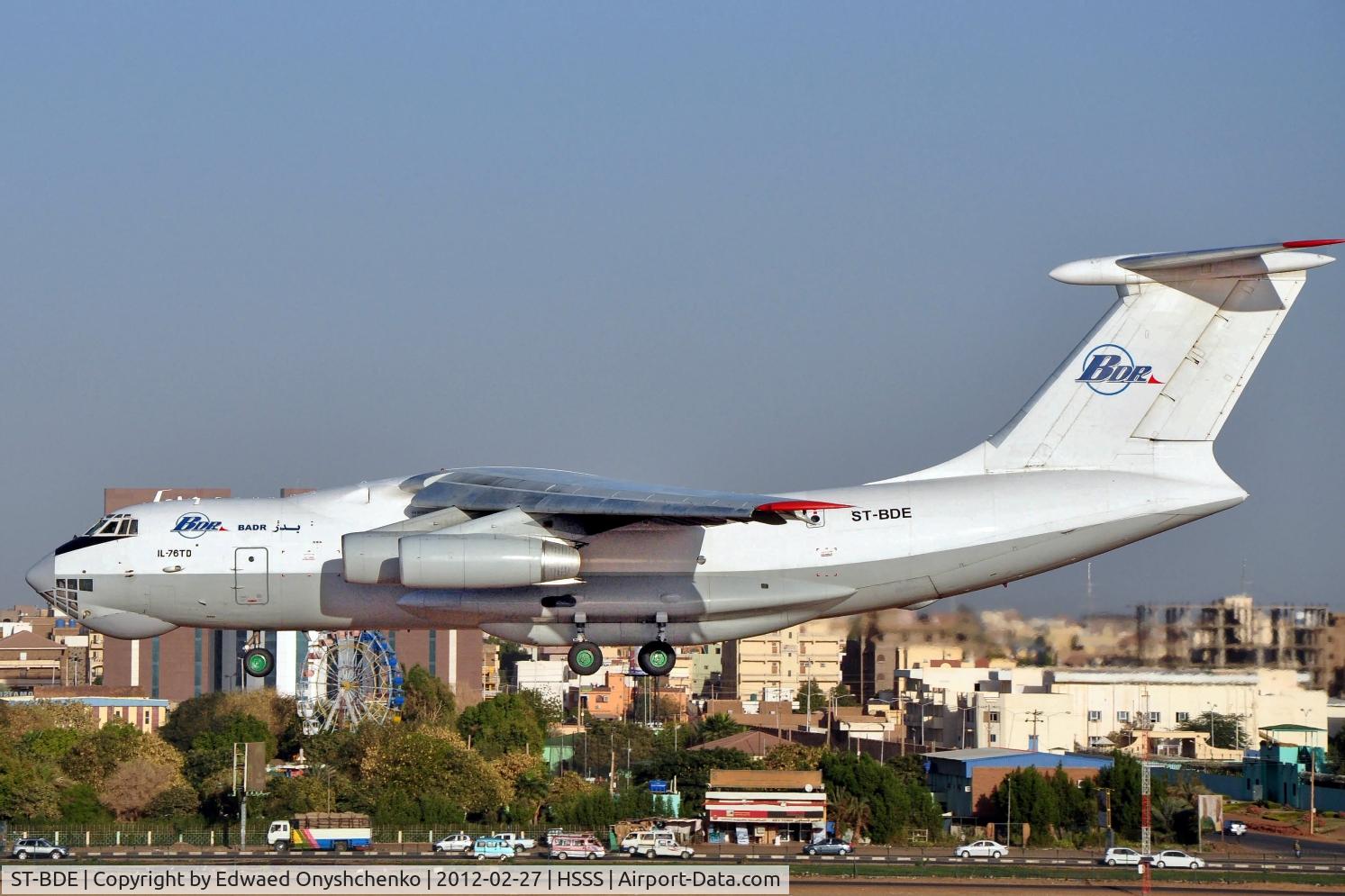 ST-BDE, 1992 Ilyushin IL-76TD C/N 1013408252, On final RW36 Khartoum airport