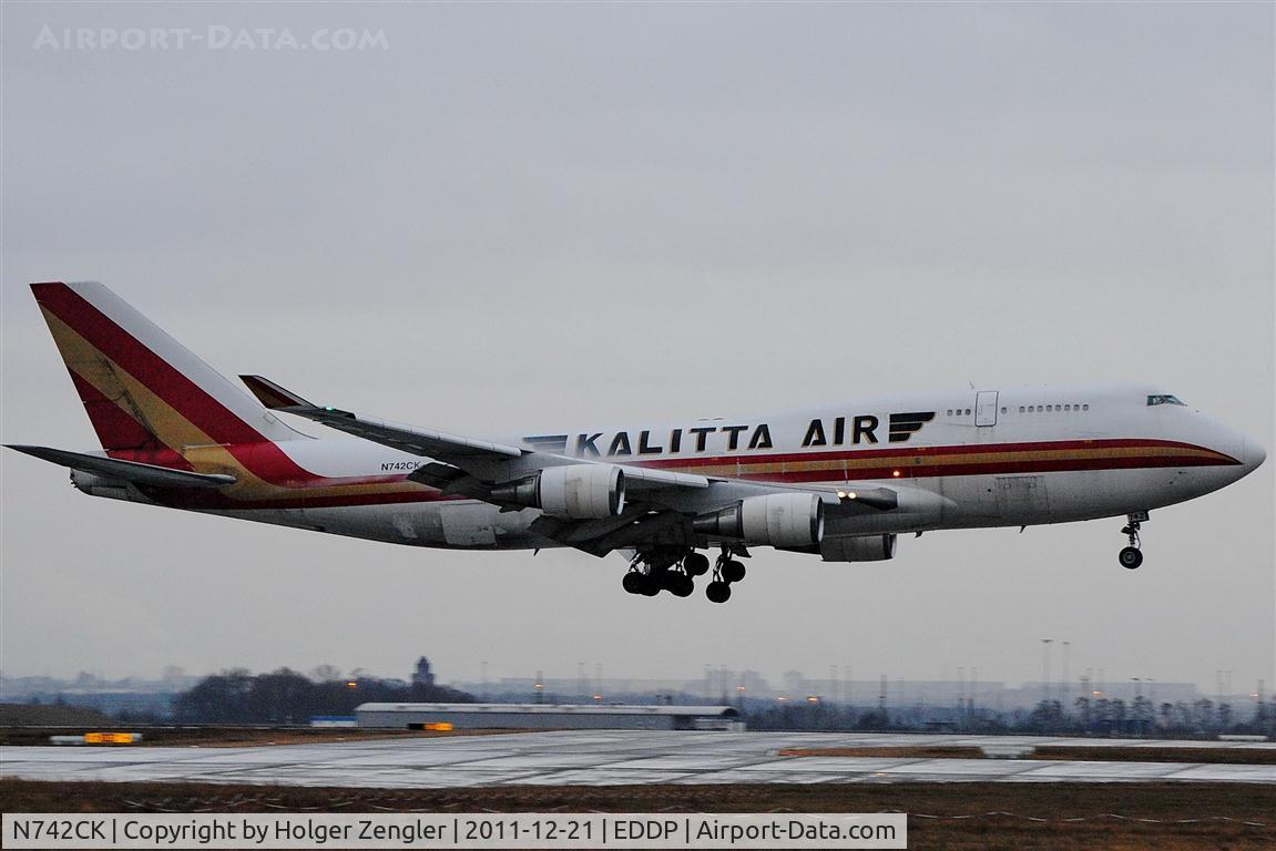 N742CK, 1990 Boeing 747-446 C/N 24424, Santa is coming to LEJ by Kalitta Air.....