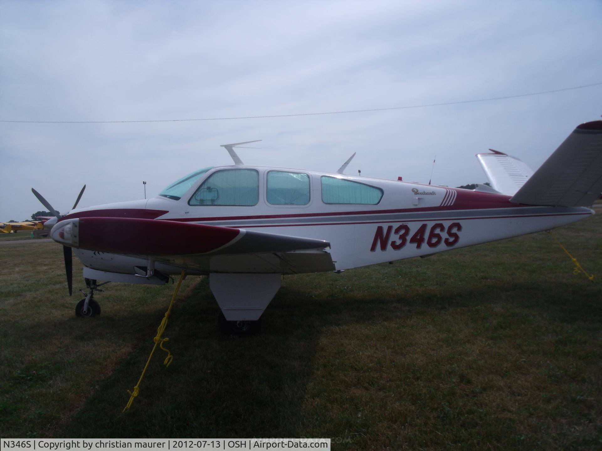 N346S, 1969 Beech V35B Bonanza C/N D-9092, beech v35