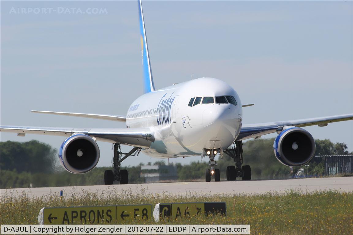 D-ABUL, 1994 Boeing 767-3Q8/ER C/N 26259, The newest kid on taxiway A6....