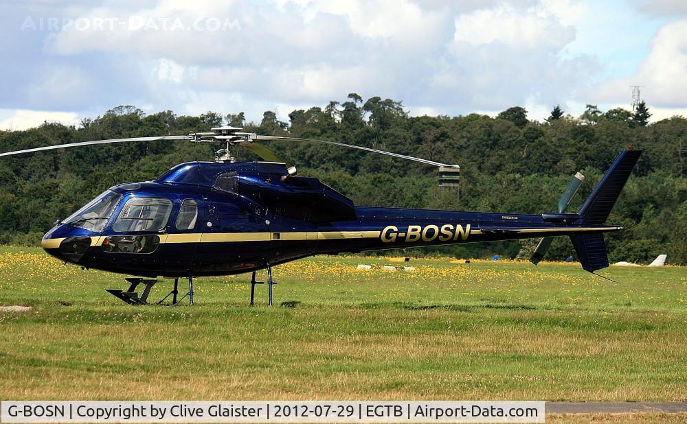 G-BOSN, 1982 Aerospatiale AS-355F-1 Ecureuil 2 C/N 5266, Ex: 5N-AYL > G-BOSN > 5N-AYL > N2109L > G-BOSN - Originally in private hands in August 1988 and currently owned and Trading as, Helicopter Services since May 2006.