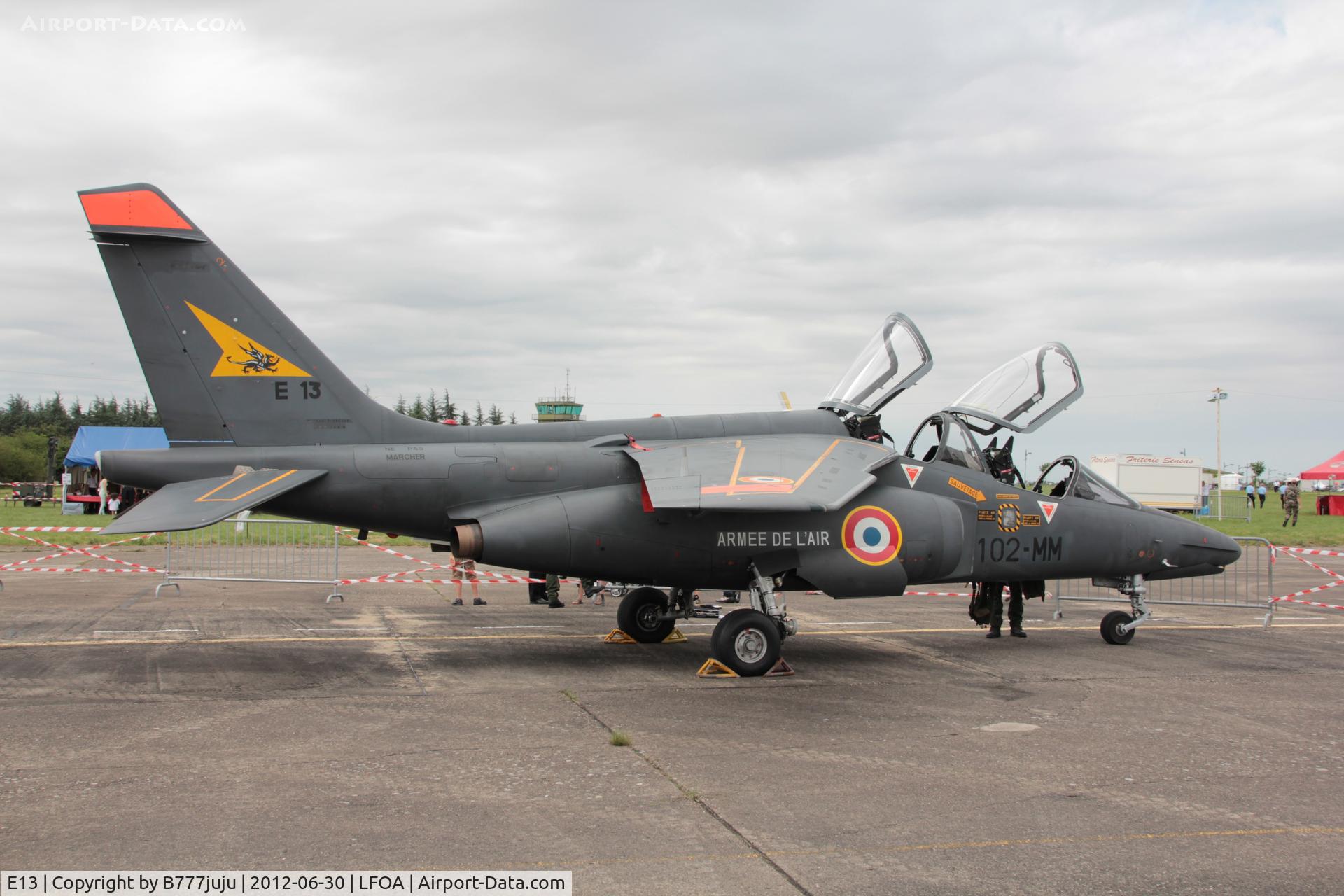 E13, Dassault-Dornier Alpha Jet E C/N E13, at Avord Airshow 2012