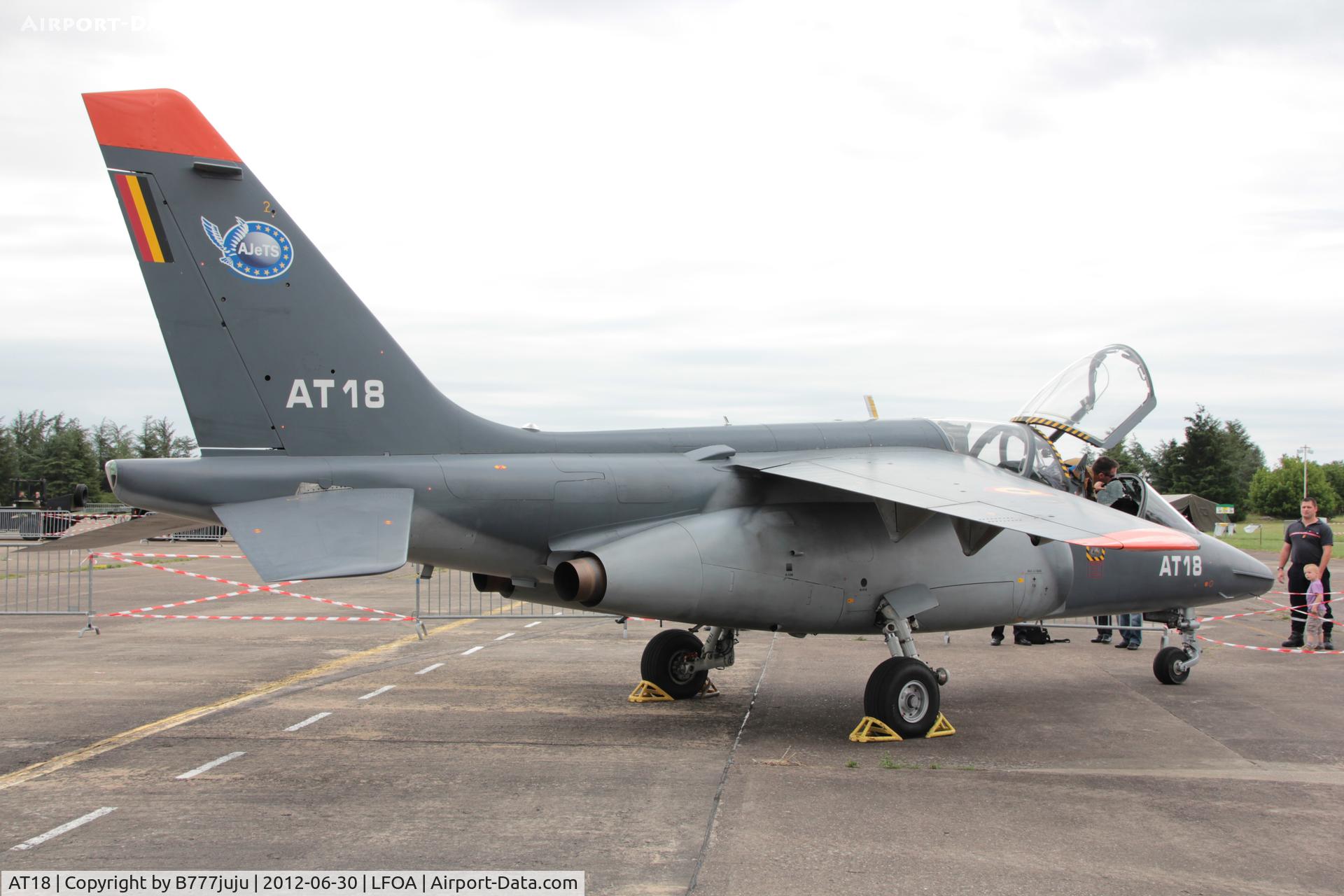 AT18, Dassault-Dornier Alpha Jet 1B C/N B18/1067, at Avord Airshow 2012